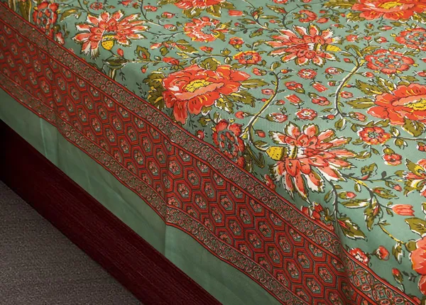 Orange_Cotton_Royal_Blossom_Empire_Double_Bedsheet_With_Pillow_Cover_108_X_108_Cm